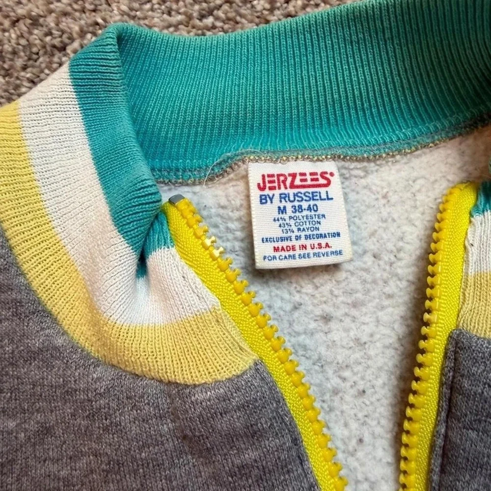 Vintage Jerzees by Russell quarter‎ zip sweatshirt size medium